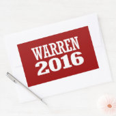 WARREN 2016 RECHTECKIGER AUFKLEBER (Umschlag)
