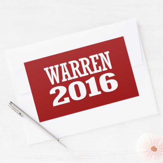 WARREN 2016 RECHTECKIGER AUFKLEBER (Umschlag)