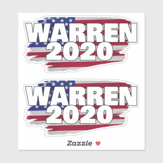 Warren 2020 aufkleber (Blatt)