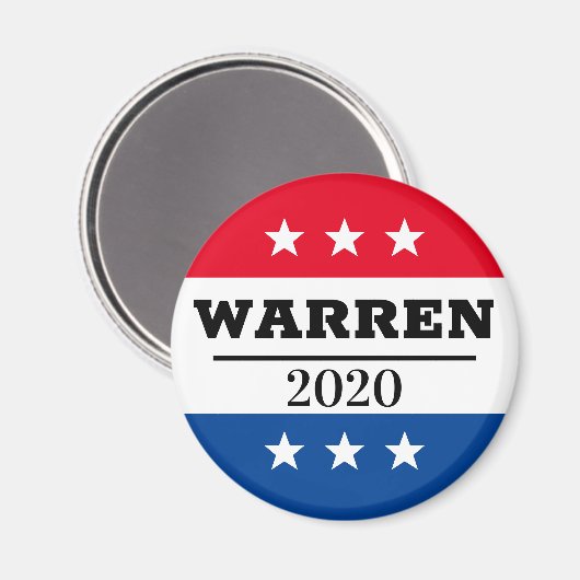 Warren 2020 magnet (Vorderseite/Rückseite)