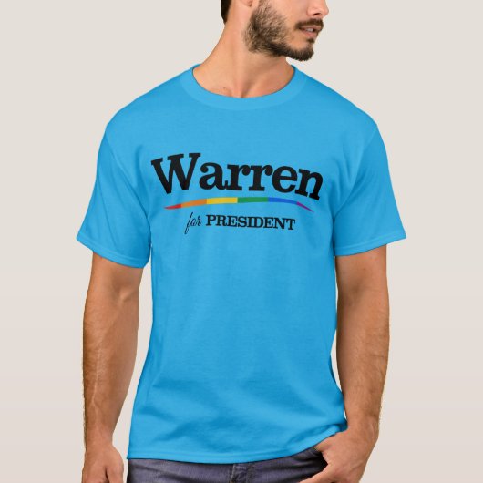 Warren als Präsident T-Shirt (Vorderseite)