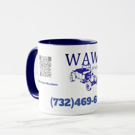 Warren Auto Wreckers Kaffee Tasse Rm (Vorderseite Links)