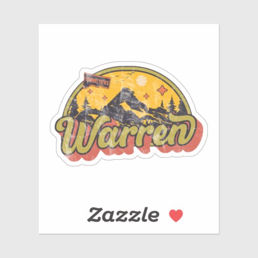 Warren, Connecticut Aufkleber (Blatt)
