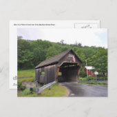 Warren Covered Bridge - Postcard Postkarte (Vorne/Hinten)