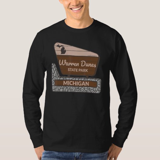 Warren Dunes Staat Park Michigan MI Welcome Sign V T-Shirt