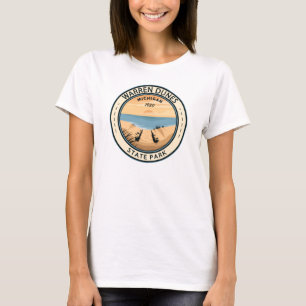 Warren Dunes State Park Michigan Vintage-Design T-Shirt