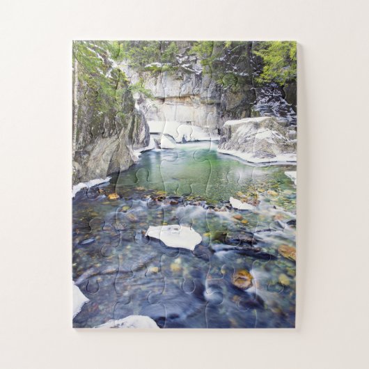 Warren Falls Vermont Puzzle (Vertikal)