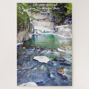 Warren Falls Vermont.Weihnachten  Puzzle