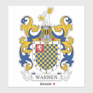 Warren Familienwappen Aufkleber