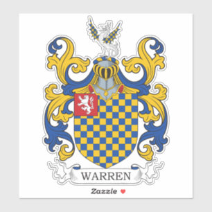 Warren Familienwappen Aufkleber