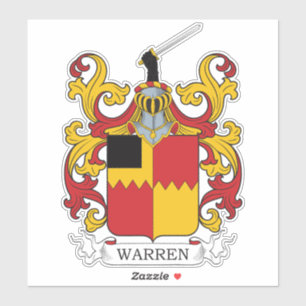 Warren Familienwappen Aufkleber