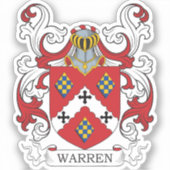 Warren Familienwappen Aufkleber (Vorderseite)