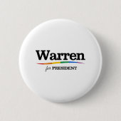Warren für Präsident Button (Vorderseite)