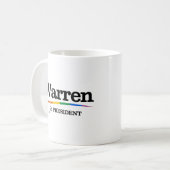 Warren für Präsident Kaffeetasse (Vorderseite Links)
