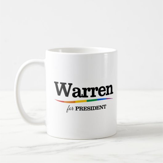 Warren für Präsident Kaffeetasse (Links)