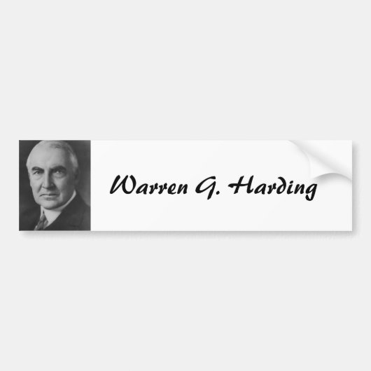 Warren G. Harding 29 Autoaufkleber (Vorne)