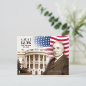 Warren G. Harding - 29. Präsident der USA Postkarte (Stehend Vorderseite)