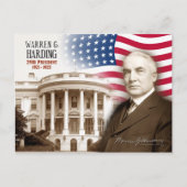 Warren G. Harding - 29. Präsident der USA Postkarte (Vorderseite)