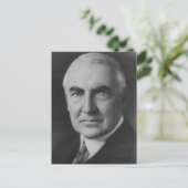 Warren G. Harding 29. Präsident Postkarte (Stehend Vorderseite)