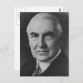 Warren G. Harding 29. Präsident Postkarte (Vorne/Hinten)
