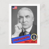 Warren G. Harding Baseball Card Postkarte (Vorderseite)