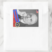 Warren G. Harding Baseball Card Rechteckiger Aufkleber (Tasche)