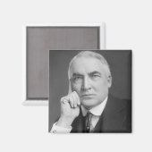 Warren G. Harding Magnet (Vorderseite/Rückseite)