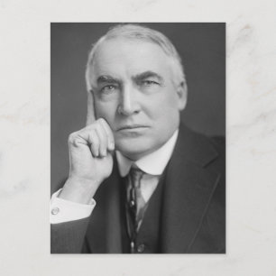 Warren G. Harding Postkarte