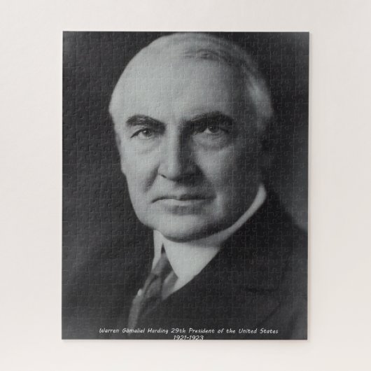 Warren Gamalie Harding 29. US-Präsident Puzzle (Vertikal)