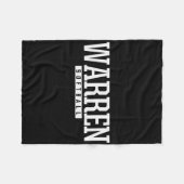 Warren High School Softll  Fleecedecke (Vorderseite (Horizontal))