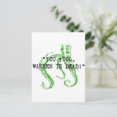 Warren ist tot H. P. Lovecraft Postkarte (Stehend Vorderseite)