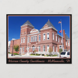 Warren Landkreis Courthouse - McMinnville, TN Postkarte