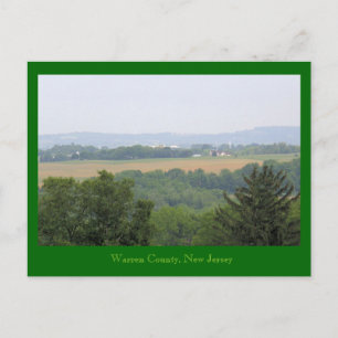 Warren Landkreis, New Jersey Postkarte
