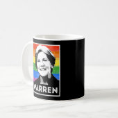Warren LGBT-Flag Kaffeetasse (Vorderseite Links)
