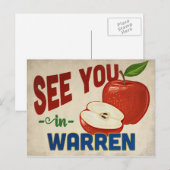 Warren Michigan Apple - Vintage Travel Postkarte (Vorne/Hinten)
