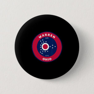 Warren Ohio Oh Flagge Dge Roundlet Souvenir Button