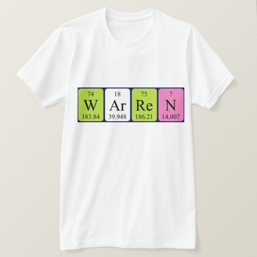 Warren Periodenname Shirt (Design vorne)