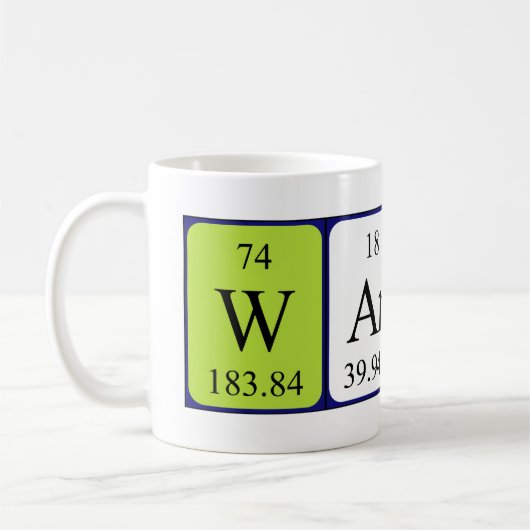 Warren Periodenname Tasse (Links)