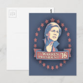 Warren Pres '16 Postkarte (Vorne/Hinten)