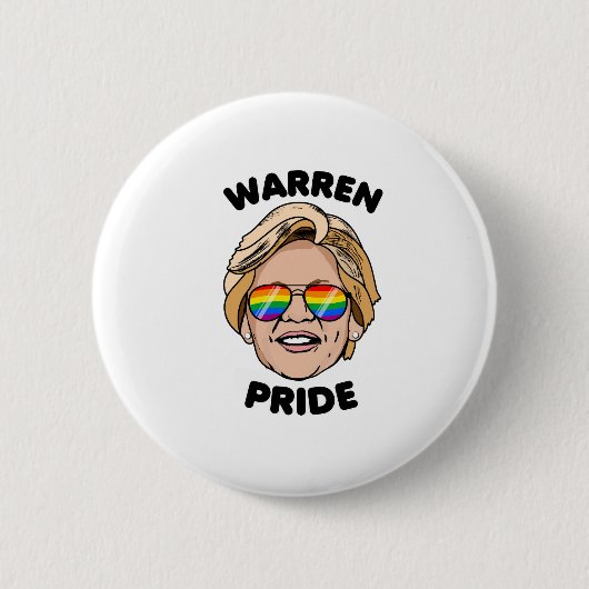 Warren-Pride Button (Vorderseite)