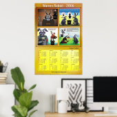 Warren Rabbit 2006 calendar by Anjo Lafin Poster (Heimbüro)