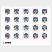 WARREN US Flagge Quadratischer Aufkleber (Blatt)