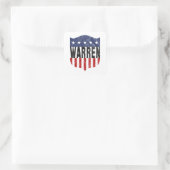 WARREN US Flagge Quadratischer Aufkleber (Tasche)