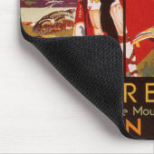 Warrenpoint irisches Bahnplakat Mousepad (Ecke)