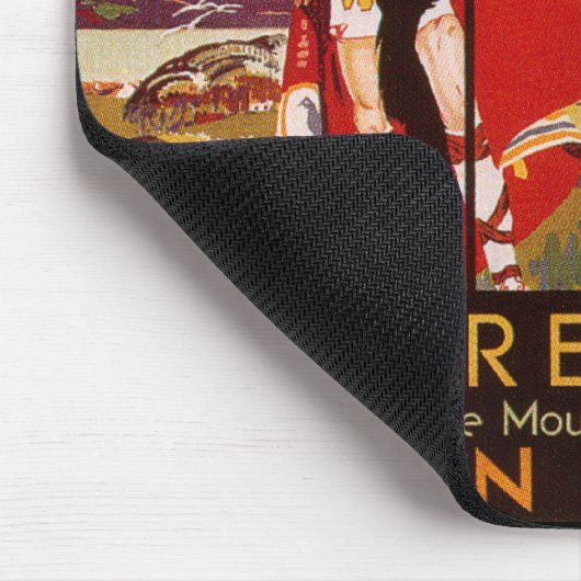 Warrenpoint irisches Bahnplakat Mousepad (Ecke)