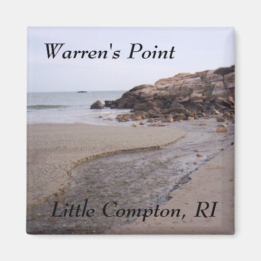 Warren's Point Beach, Little Compton, RI Bluffs Magnet (Vorne)
