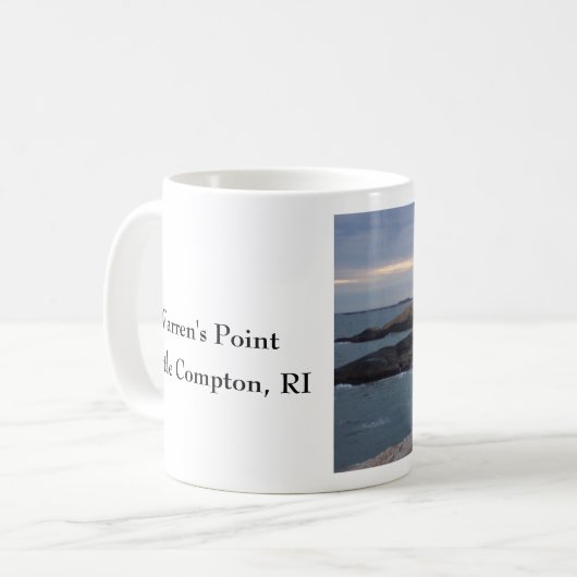Warren's Point Beach, Little Compton, RI Kaffeetasse (Vorderseite Links)