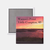 Warrens Point Beach Sunset, Little Compton, RI Magnet (Vorderseite/Rückseite)