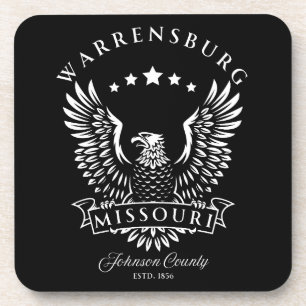 Warrensburg Johnson Landkreis Missouri Vintag Eagl Getränkeuntersetzer