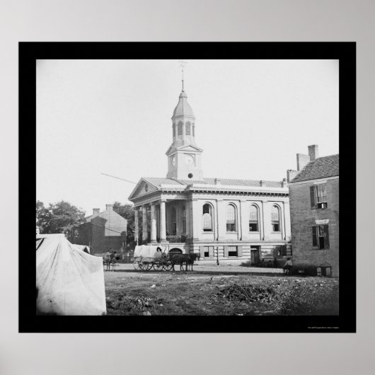 Warrenton, VA Courthouse 1862 Poster (Vorne)